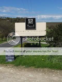 Maxwell Wines Road Sign
