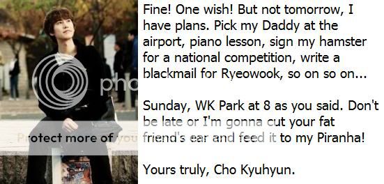 Kyuhyun's
Letter Kyuhyun's Letter